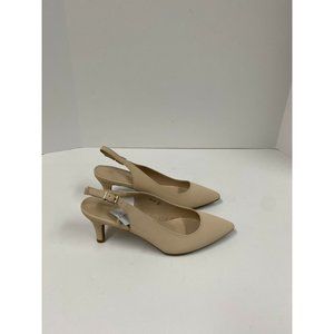 Vostey heels womens 9 Nude Nubuck